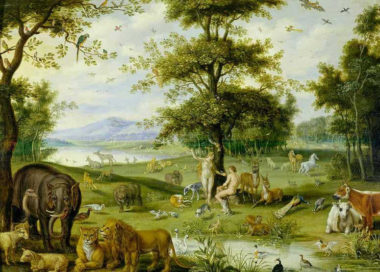 Holy Week Adam and Eve in the Garden of Eden Jan Brueghel l ancien (1568 1625).