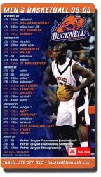 Bucknell schedule posters produced for  (1000