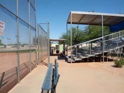 Out with the old; In with the new. The outfield was redone, the dugouts made larger, a higher outfield fence, and other needed items were addressed as well.