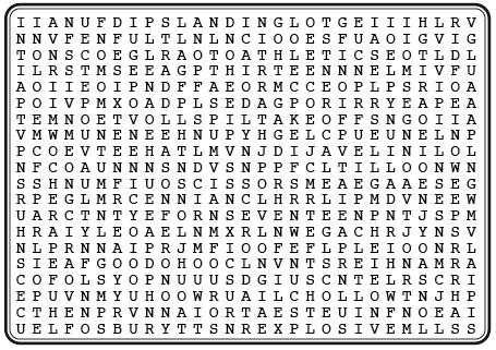 Name: Date: Physical Education 16 Word Search Use the clues below to discover words in the above puzzle. Circle the words. 1. Weight in pounds of the men s shot put 2. First part of the long jump 3.
