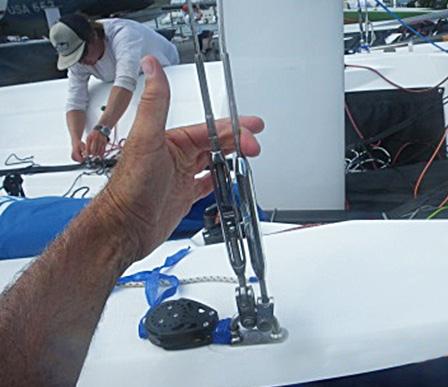 LOWER SHROUDS TENSION The tension needs to be adjusted precisely under load on the water. For this reason we recommend putting turnbuckles on the lowers.