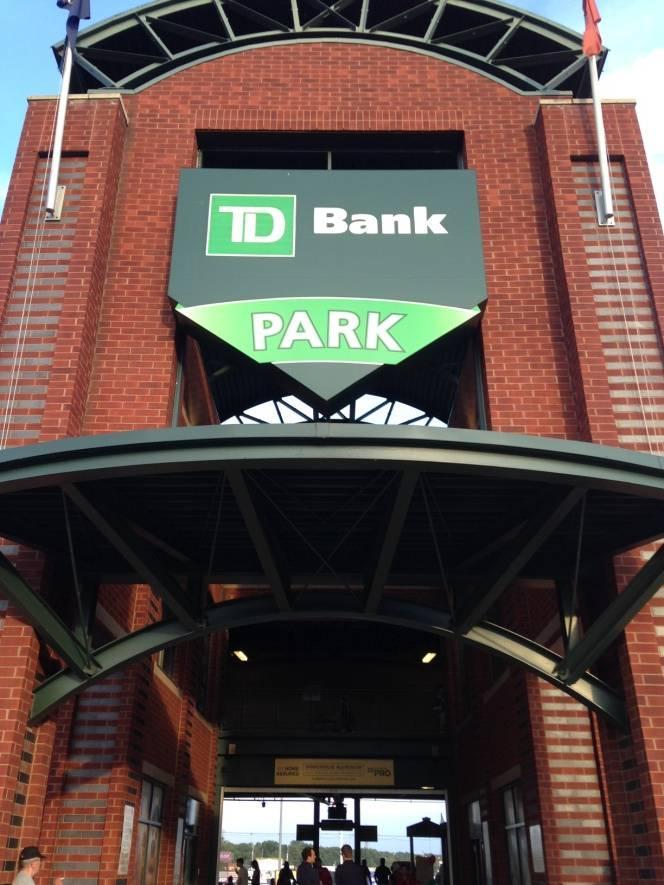 When I get to the TD Bank ball park, I need to stay with the adults that I know.