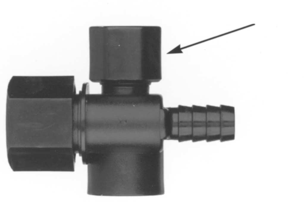 Step 6. If the Tank continues to run-on, push down lightly on the Flush Valve Actuator. If the water stops running, it is an indication that the Flush Valve Cartridge requires tightening (clockwise).