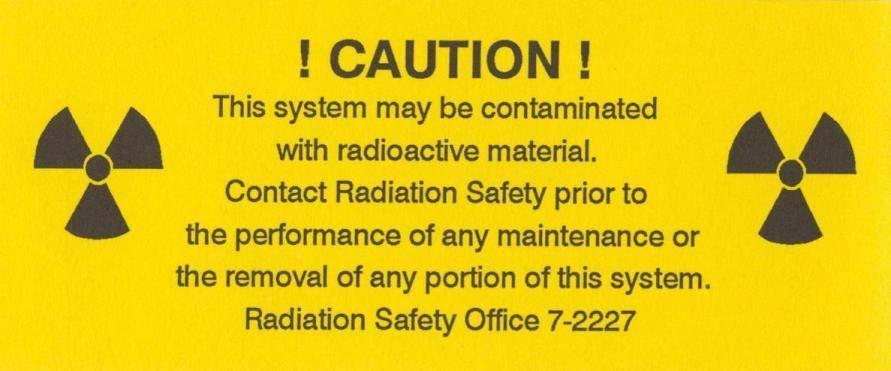 Minimizing Personal Hazards When working in a radiation laboratory Observe all radiation signs Do not empty radioactive trash