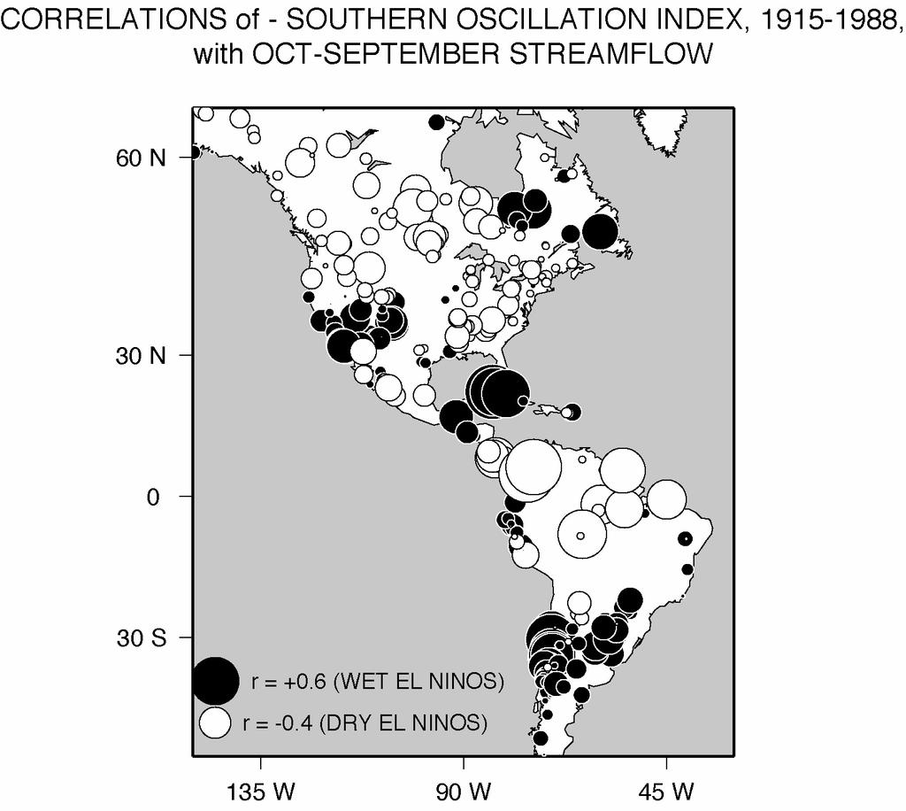 Redmond, K.T., and Koch, R.W., 1991, Surface climate and streamflow variability in the western United States and their relationship to large scale circulation indices: Water Resour.