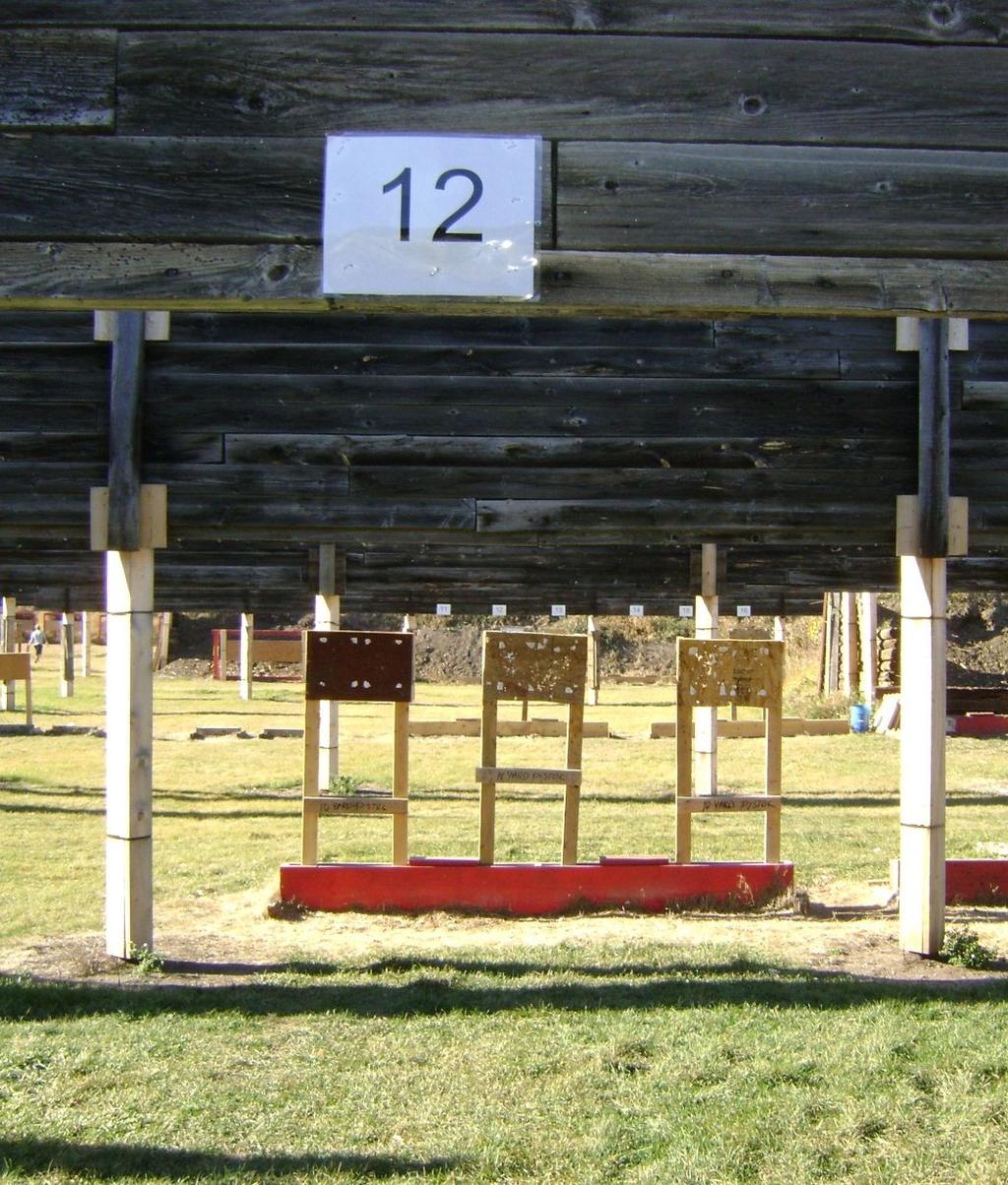 Targets bay 11 to 22 You are shooting in bay 12. Your target is the middle target.