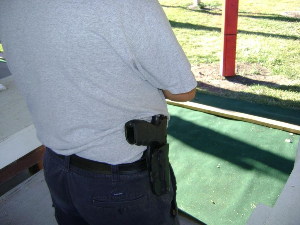 Cease-fire using a Holster During a cease fire with a pistol you can leave it in