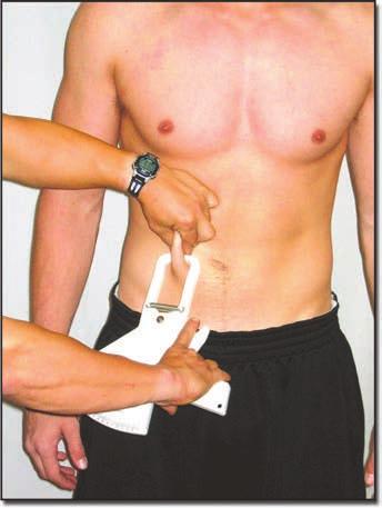 Assessment of Physical Fitness NCSF CPT Male Three Sites Abdominal Measurement: Measure a vertical fold 2 cm