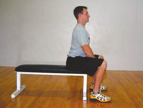 NCSF CPT Assessed Structures: Back Extensors Assessment of Physical Fitness Trunk Flexion Directions 1) Have client sit on a chair or box.