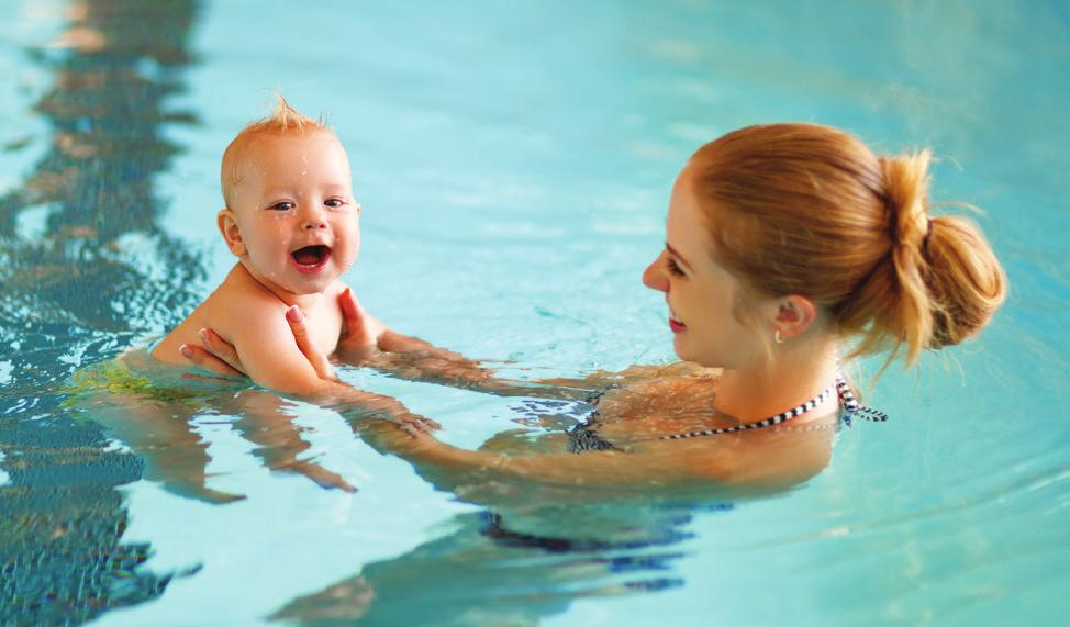 Splash Babies 6 mos-3 yrs Classes introduce basic skills and safety to parents and children, while comforting parents as they teach their infants to put his/her face in