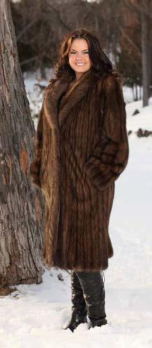 Full Collar, Dolman Sleeve, Let Out Style, 50 Large Pelts, 1 fisher for collar $761 MARTEN B.