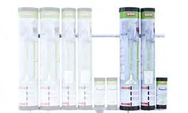 : 123 cm Versions 195784 SATA RPS wall dispenser, standard version: 2 cup tubes / 2 lid tubes / 2 sieve tubes and 2 aluminium slats 195776 SATA RPS etension kit, add-on kit: 1 cup tube / 1 lid tube /