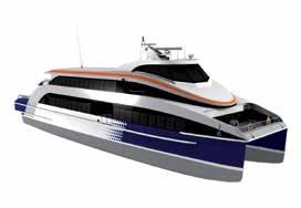 7 kn 11,424 kw + 300 kw capacity 1,750 pax + 704 lane metres Fast ferry 4010 depth at sides capacity 40.