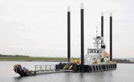 Highly accurate dredger for dredging polluted sediments DEEP CSD 350 68.5 m (pontoons) 48.8 m 8.