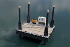 modular jack-up barge (m) 180-360 lifting cap. (t) 13,500-28,000 T above keelbl.