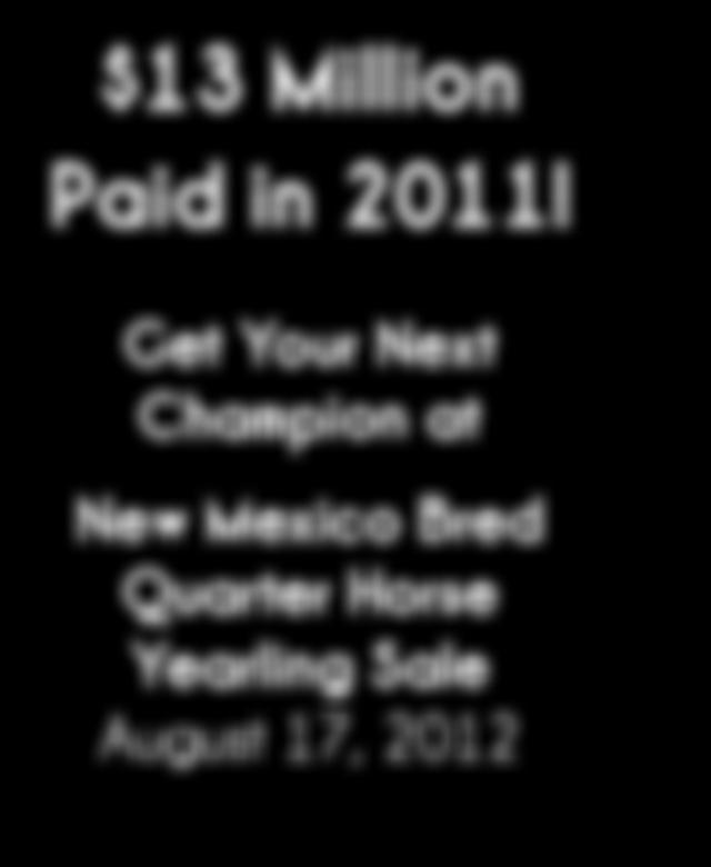 Nation! $13 Million Paid in 2011!