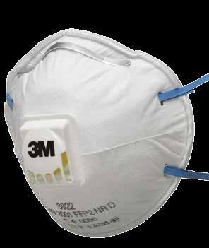 The collapse resistant shell and in the 8822 and 8812 respirators offer durable, comfortable protection particularly in hot and humid conditions.
