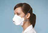 Strap should not be twisted Noseclip should be moulded around nose and cheeks to give a good seal Respirator should be