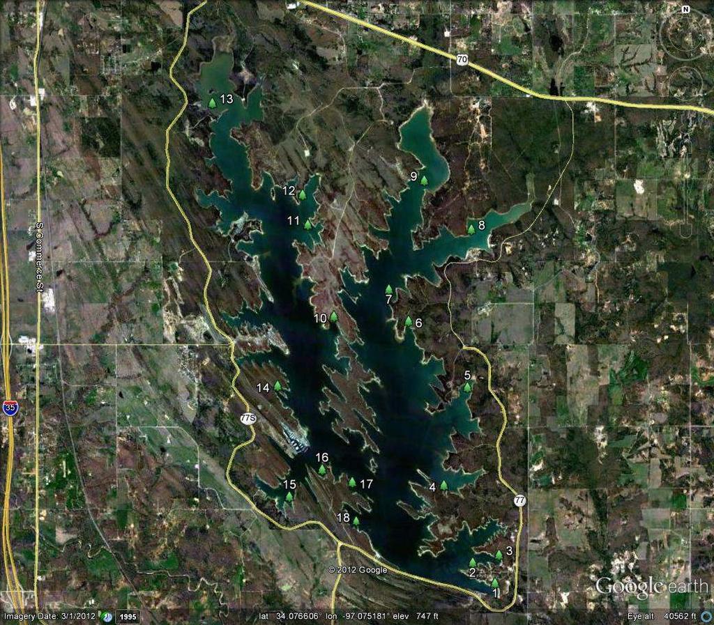 Lake Murray Habitat Map Figure 1.