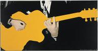 3 cm) JBA12-5359 JOHN BALDESSARI Person with Guitar (Orange), 2005 5 color screenprint