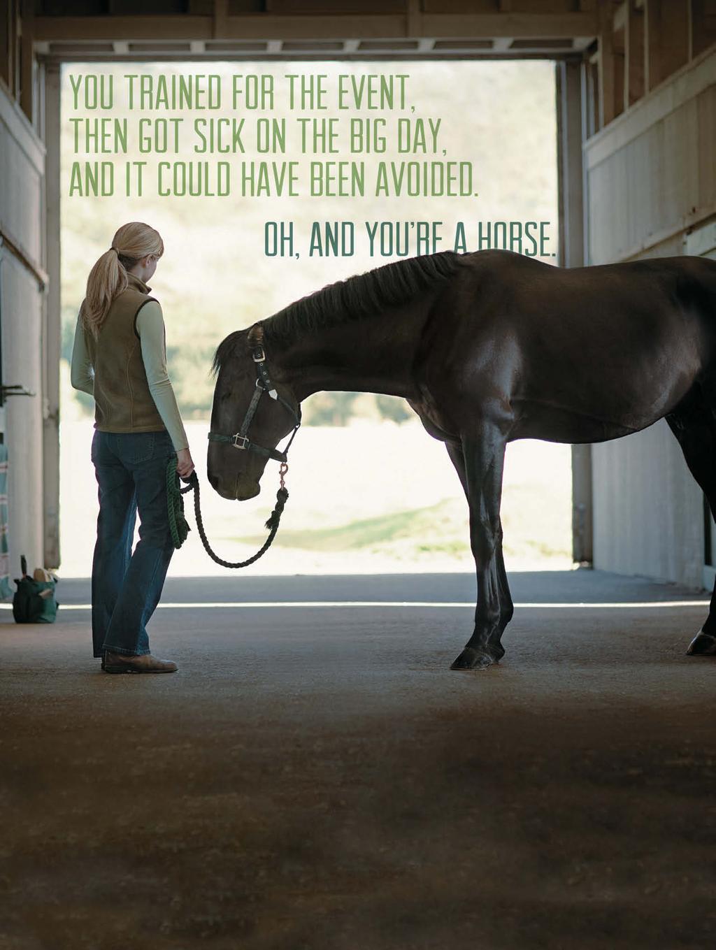 Competitions. Trailering. Breeding. Weaning. Your horse could use some help avoiding illness during stressful situations.