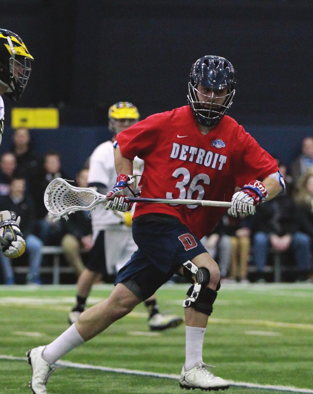 Detroit Mercy Lacrosse Timeline March 4, 2015 - Sophomore Jason Weber broke his own school record with 28 saves and eight Titans netted goals on the afternoon as the University of Detroit Mercy men s