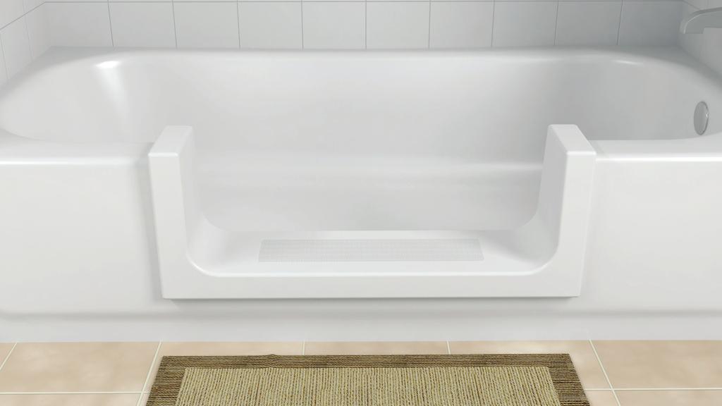 STEP Adds step-in accessibility to an existing tub!