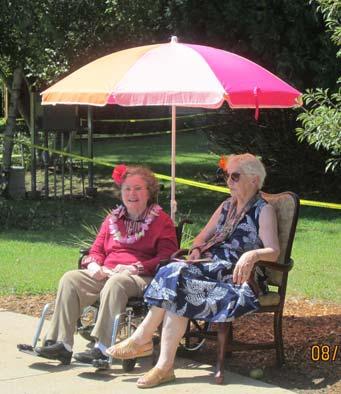 activities outside for the residents.