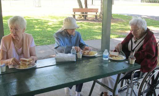 our residents enjoyed a picnic lunch