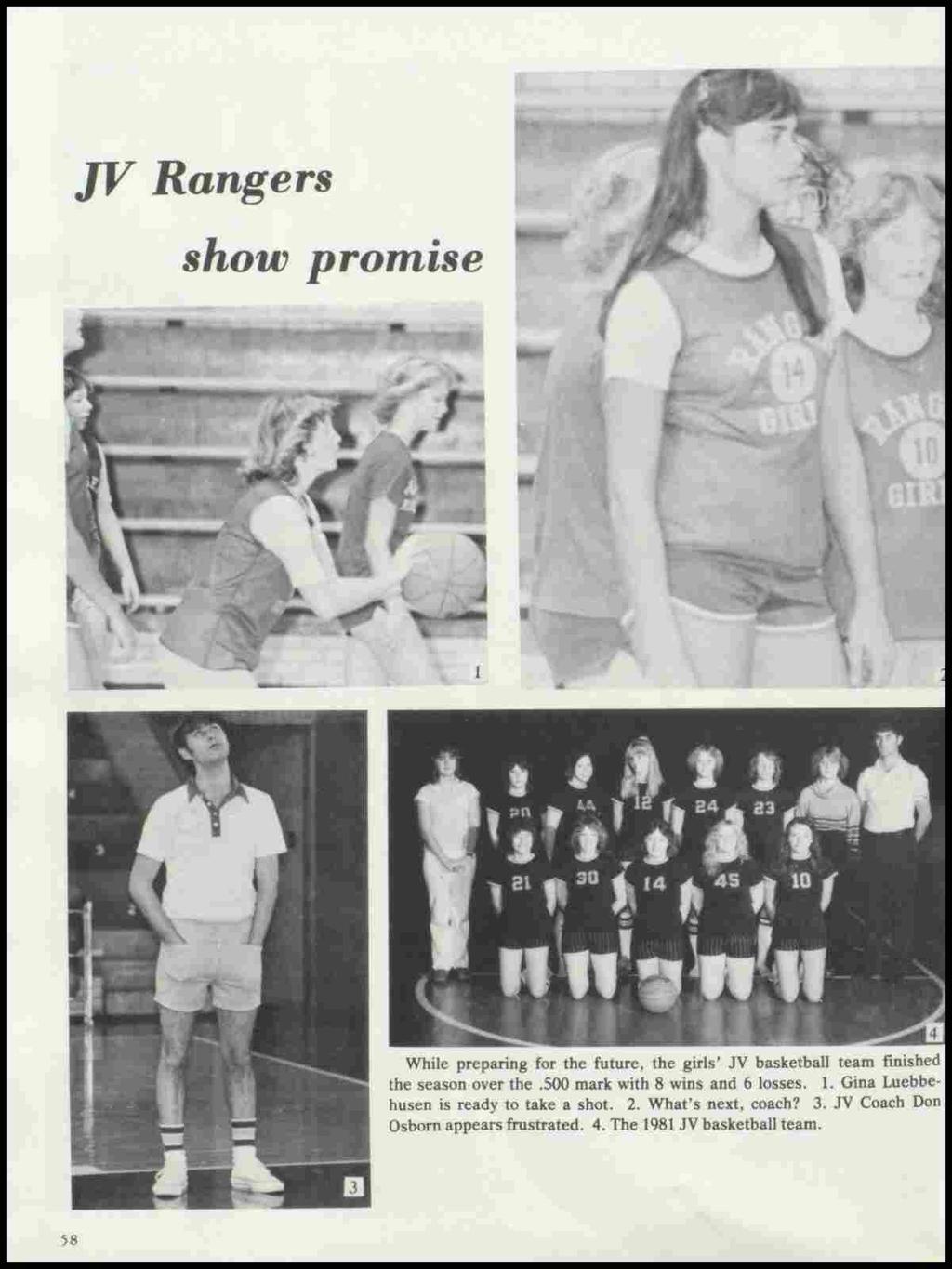 JV Rangers show promise While preparing for the future, the girls' JV basketball team finished the season over the.