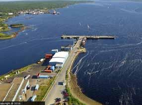 The Shelburne Marine Terminal (office located at 95 Water Street, Shelburne) provides wharf and cargo handling facilities