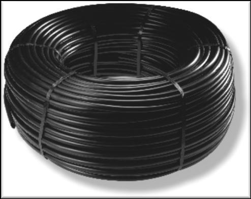 The LLDPE hose itself should be hung/suspended in such a way that it is relatively straight, not sagging excessively.