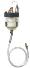 SATA vision 2000 and belt unit with activated charcoal adsorber and air regulation valve, SATA air warmer, SATA air hose 1.