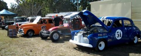 This photo shows some of the CSAQ Members vehicles on display at the 2011 Pine Rivers Show, which gave many of the visitors to the show a