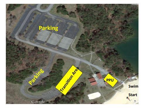 Race Site Layout Swim Official swim start times will be posted on the website 48hrs before the event, at packet-pickup and on race-day.