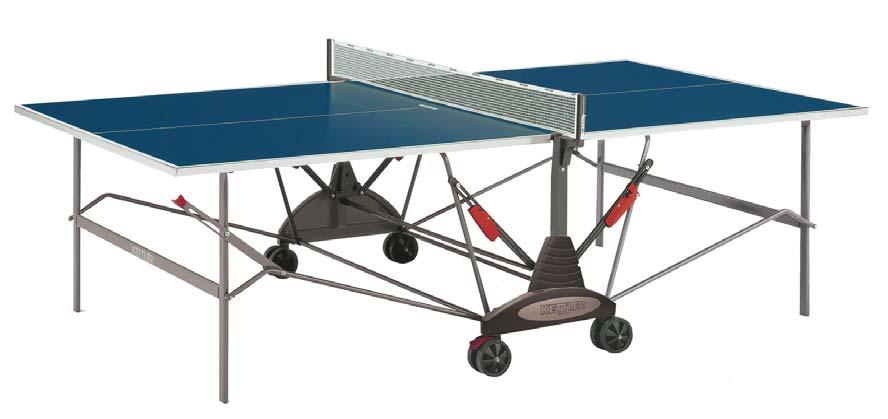 STOCKHOLM GT BLUE/GREEN OUTDOOR (INDOOR) Absolutely weatherproof sealed aluminum composite tournament top with proprietary ALU-TEC Climate-Control underside that controls expansion and contraction