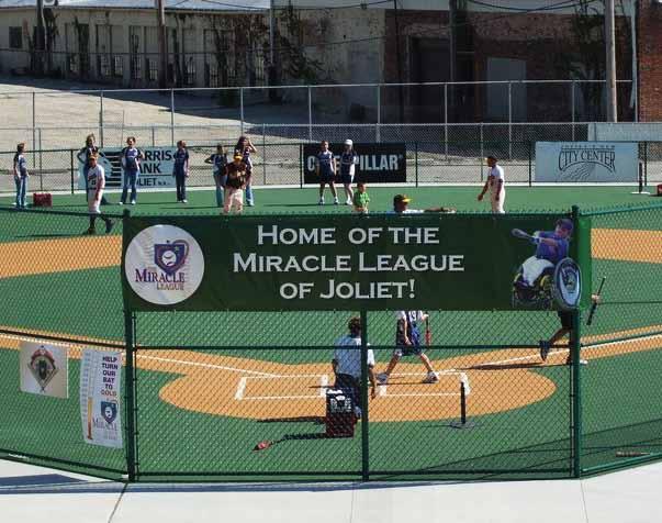 It is the first Miracle League field to be located in the confines of a professional baseball stadium.