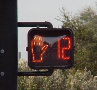 Pedestrian Countdown Signals Pedestrians (particularly younger pedestrians) may unintentionally enter the crosswalk with an insufficient amount of clearance time remaining.