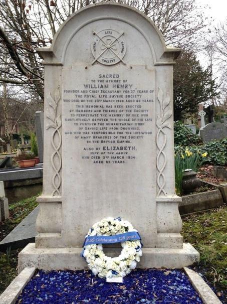 (Photo: RLSS UK via David Browne) The Henrys memorial deteriorated, as happens with most headstones, and was in need of restoration, prior to the 125 th anniversary celebrations, in February 2016.
