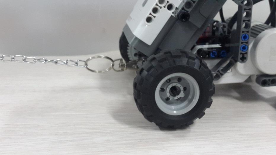 7. The position of the connecting axle must not be further inside the robot s body compared to the outer most part of the robot which is touching the ground (ex: wheel).