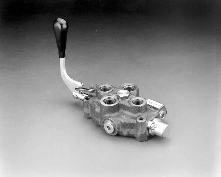 Model 1612 Description Single spool monoblock valve. 76 l/min [20 US gal/min] maximum flow. 207 bar [3000 psi] maximum pressure.