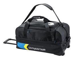 bottom, side compression straps, 1 main compartment, 1 inside compartment, zippered pockets, padded handle.