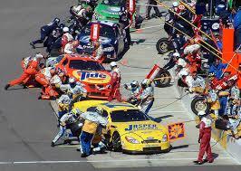 Teams usually wait until cautions to pit but if it is needed
