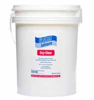 container A non-chlorine shock that eliminates the chloramines which cause chlorine odor. Dosage: 1 lb.