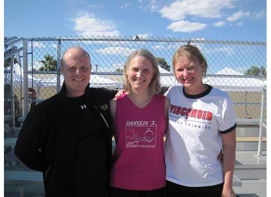 Chris Brunson, Carrie (Johnson) Haberstich, Julie Van Cleave discovered they were all James Madison Memorial HS (Madison, WI) alumni albeit in different years.