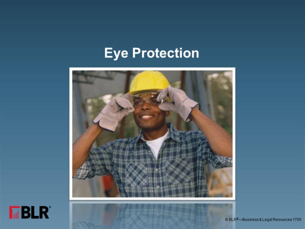 This training session discusses eye protection in the workplace. Your vision is vitally important think about what would happen if you lost it.