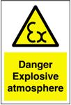 Signage / GHS Explosive Stray electric currents Radiation Hot surfaces