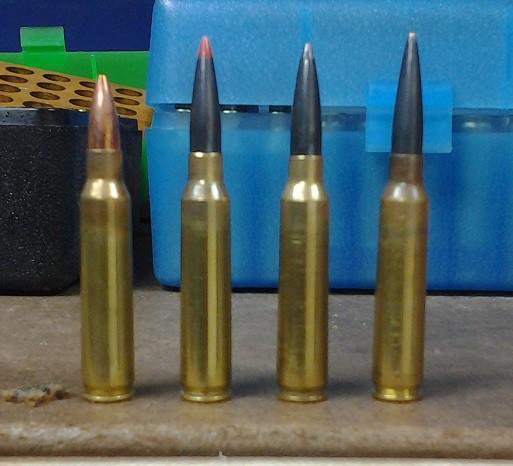 223 Remington The little mouse that can roar From left to right: 77gr mag length, 80gr Amax, 90gr SMK, 90gr Berger VLD Overview The section on cartrdiges has been something I've been trying to figure