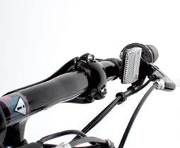 faceplate as shown in photo E. The bars should be rotated to a comfortable gripping position with comfortable access to the brake levers, and centered around the stem.