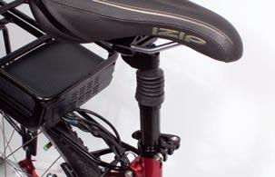 Release the front brake by pulling back the rubber boot, squeezing the brake arms together, then removing the noodle from its holder (Photo H).